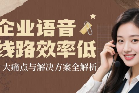 企业语音线路效率低？5 大痛点与解决方案全解析